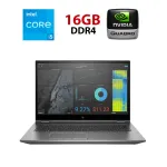 Мобільна робоча станція HP ZBook Fury 17 G7 / 17,3" (1920x1080) IPS / Intel Core i7-10750H (6 (12) ядер по 2,6 - 5,0 ГГц) / 32 ГБ DDR4 / 480 ГБ SSD / nVidia Quadro RTX 5000 Max-Q, 16 ГБ GDDR6, 256-біт / WebCam б/в