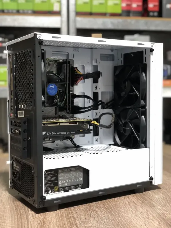 Ігровий ПК Nexus M Wite Tower / Intel Core i3-10100F (4 (8) ядра по 3.6 - 4.3 GHz) / 8 GB DDR4 / 120 GB SSD+500 GB HDD / nVidia GeForce GTX 1060, 3 GB GDDR5, 129-bit / 430W б/в - зображення 8