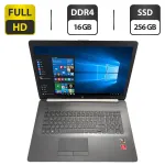Ноутбук HP 17-ca1004ng / 17.3" (1920x1080) IPS / AMD Ryzen 5 3500U (4 (8) ядра по 2.1 - 3.7 GHz) / 16 GB DDR4 / 256 GB SSD / AMD Radeon Vega 8 Graphics / WebCam б/в