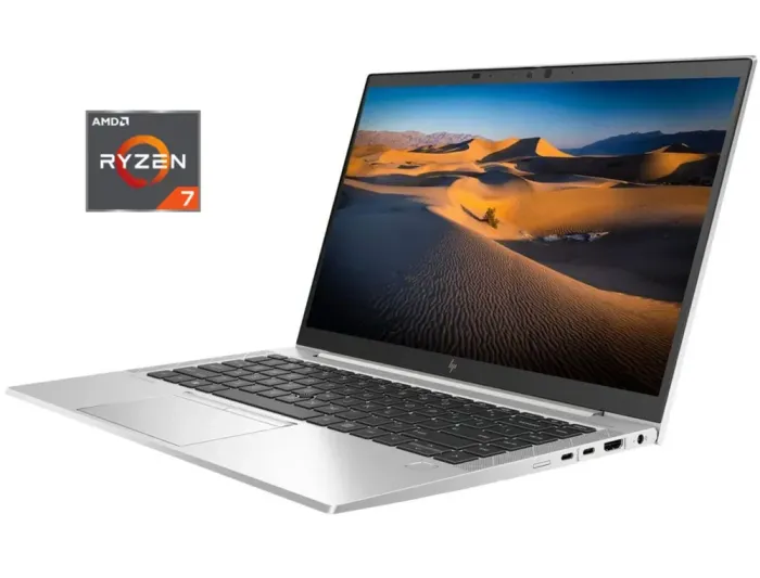 Ультрабук HP EliteBook 845 G8 / 14" (1920х1080) IPS / AMD Ryzen 7 Pro 5850U (8 (16) ядер по 1.9 - 4.4 GHz) / 16 GB DDR4 / 256 GB SSD M.2 / AMD Radeon RX Vega 8 Graphics / WebCam / Win 11 б/в - зображення 1