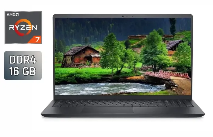 Ноутбук Dell Inspiron 15 3525 / 15.6" (1920x1080) IPS / AMD Ryzen 7 5825U (8 (16) ядер по 2.0 - 4.5 GHz) / 16 GB DDR4 / 512 GB SSD / AMD Radeon Vega 8 / WebCam / HDMI б/в - зображення 1