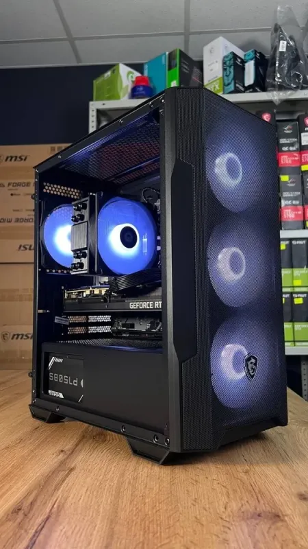 Збірка під замовлення комп'ютер MSI MAG Forge M100R Black Tower / AMD Ryzen 5 7500F (6 (12) ядер по 3.7 - 5.0 GHz) / 32 GB DDR5 / 1000 GB SSD M.2 / nVidia GeForce RTX 3080, 10 GB GDDR6X, 320-bit / 750W - зображення 2