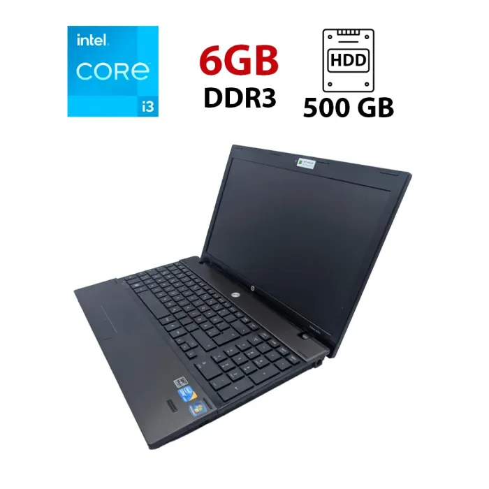 Ноутбук HP ProBook 4520s / 15.6" (1366x768) TN / Intel Core i3-370M (2 (4) ядра по 2.4 GHz) / 6 GB DDR3 / 500 GB HDD / Intel HD Graphics / WebCam б/в - зображення 1