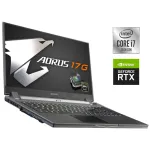 Ігровий ноутбук Gigabyte Aorus 17G XC / 17.3" (1920x1080) IPS / Intel Core i7-10870H (8 (16) ядер по 2.2 - 5.0 GHz) / 32 GB DDR4 / 512 GB SSD NVMe / nVidia GeForce RTX 3070, 8 GB GDDR6, 256-bit / WebCam б/в