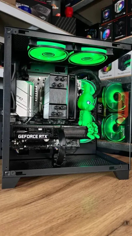 Збірка під замовлення: ігровий ПК Qube Reef ARGB Black Tower / AMD Ryzen 5 5500 (6 (12) ядер по 3.6 - 4.2 GHz) / 16 GB DDR4 / 1000 GB SSD M.2 / nVidia GeForce RTX 3060, 12 GB GDDR6, 192-bit / 650W б/в - зображення 7