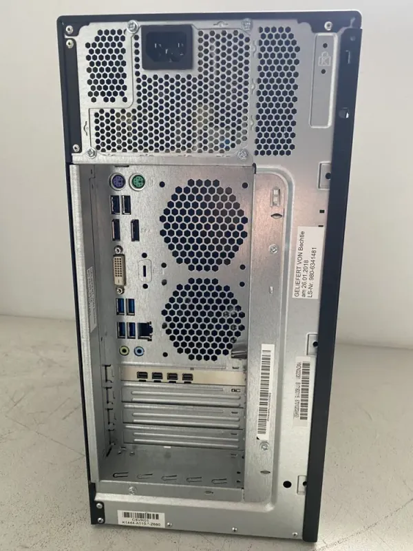 Комп'ютер Fujitsu Esprimo P757 E90 Tower / Intel Core i5-6500 (4 ядра по 3,2 - 3,6 ГГц) / 16 ГБ DDR4 / 480 ГБ SSD / nVidia Quadro K1200, 4 ГБ GDDR5, 128-біт / DVD-ROM б/в - зображення 4