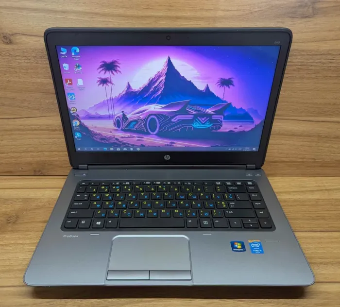 Ноутбук HP ProBook 640 G1 / 14" (1366x768) TN / Intel Core i5-4300M (2 (4) ядра по 2.6 - 3.3 GHz) / 8 GB DDR3 / 240 GB SSD / Intel HD Graphic 4600 / WebCam / Fingerprint / Windows 10 б/в - зображення 2