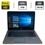 Ноутбук HP EliteBook 840 G2 / 14" (1920x1080) TN / Intel Core i7-5500U (2 (4) ядра по 2.4 - 3.0 GHz) / 8 GB DDR3 / 256 GB SSD / Intel HD Graphics 5500 / WebCam / VGA б/в