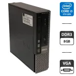 Комп'ютер Dell Optiplex 7010 SFF / Intel Core i3-3220 (2 (4) ядра по 3.3 GHz) / 8 GB DDR3 / 250 GB HDD / Intel HD Graphics 2500 / DVD-ROM б/в