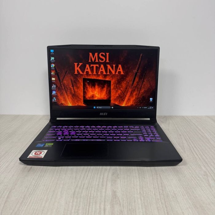 Ігровий ноутбук Б-класу MSI Katana 15 B13VFK / 15,6" (1920x1080) IPS / Intel Core i7-13620H (10 (16) ядер по 3,6 - 4,9 ГГц) / 16 ГБ DDR5 / 1000 ГБ SSD / nVidia GeForce RTX 4060, 8 ГБ GDDR6, 128-біт / WebCam б/в - зображення 2