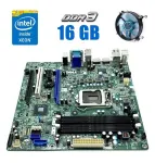 Комплект: Материнська плата Dell Optiplex 7010 MT + Intel Xeon E3-1245 (4 (8) ядра по 3.3 - 3.7 GHz) (аналог i7-2600) + 16 GB DDR3 + Кулер Vinga Q4 б/в