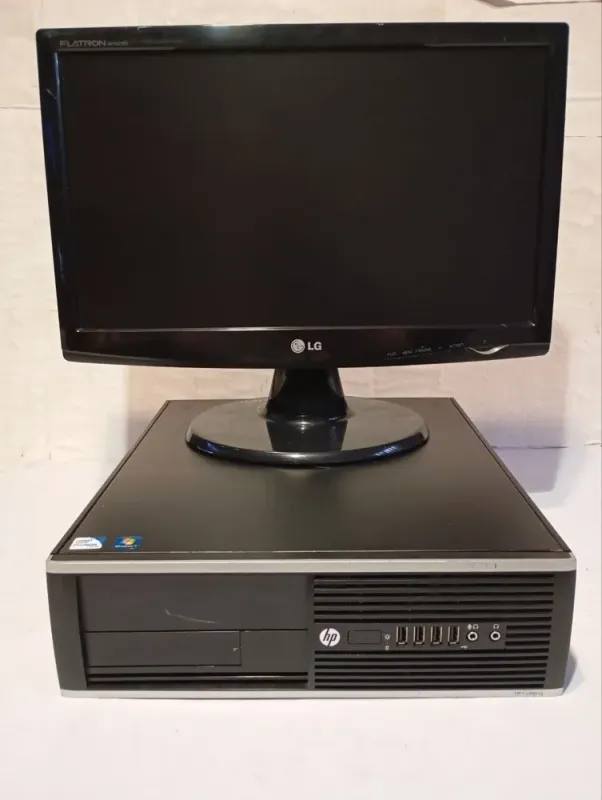 Комплект ПК Б-клас: HP Compaq Pro 6300 SFF / Intel Core i3-3220 (2 (4) ядра по 3.3 GHz) / 8 GB DDR3 / 500 GB HDD / Intel HD Graphics 2500 + Монітор LG Flatron W1943SS-PF / 19" (1366x768) TN / 1x VGA / VESA 100x100 б/в - зображення 2