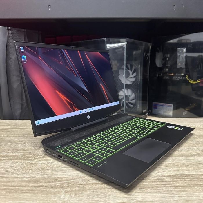 Ігровий ноутбук HP Pavilion Gaming 15 / 15.6" (1920x1080) IPS / Intel Core i5-10300H (4 (8) ядер по 2.5 - 4.5 GHz) / 8 GB DDR4 / 512 GB SSD M.2 / nVidia GeForce GTX 1660 Ti, 6 GB GDDR6, 192-bit / WebCam б/в - зображення 4