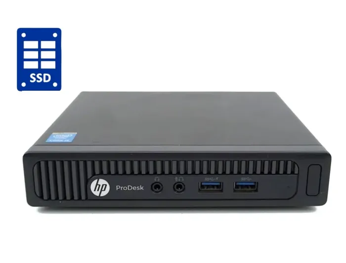 Неттоп Б-клас HP ProDesk 600 G1 Mini USFF / Intel Core i3-4160T (2 (4) ядер по 3.1 GHz) / 8 GB DDR3 / 240 GB SSD / Intel HD Graphics 4400 б/в - зображення 1