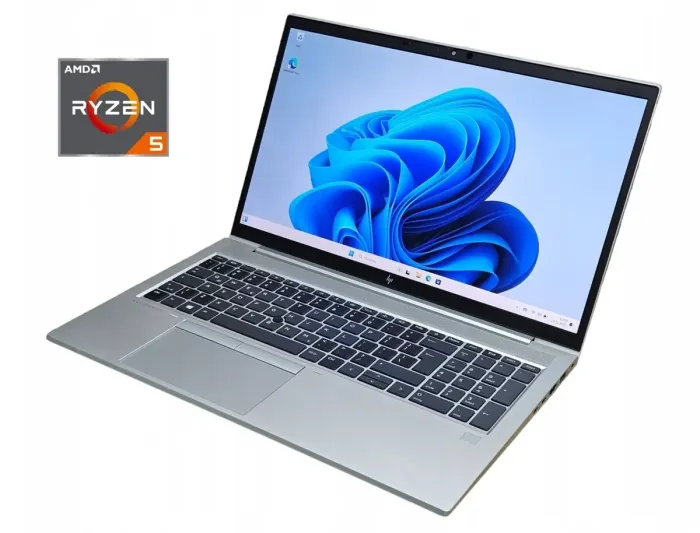 Ультрабук HP EliteBook 855 G7 / 15.6" (1920x1080) IPS / AMD Ryzen 5 Pro 4650U (6 (12) ядер по 2.1 - 4.0 GHz) / 16 GB DDR4 / 240 GB SSD / AMD Radeon RX Vega 6 Graphics / WebCam б/в - зображення 1