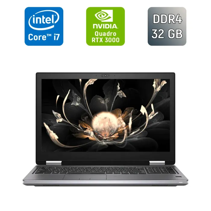 Мобільна робоча станція Dell Precision 7540 / 15,6" (1920x1080) IPS / Intel Core i7-9850H (6 (12) ядер по 2,6 - 4,6 ГГц) / 32 ГБ DDR4 / 512 ГБ SSD / nVidia Quadro RTX 3000, 6 ГБ GDDR6, 192-біт / TouchID / HDMI / Windows 10 б/в - зображення 1
