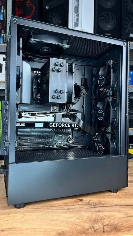 Ігровий ПК A-Data XPG Valor Mesh C Black Tower / AMD Ryzen 5 7500F (6 (12) ядра по 3.7 - 5.0 GHz) / 32 GB DDR5 / 1000 GB SSD M.2 / nVidia GeForce RTX 4060, 8 GB GDDR6, 128-bit / 750W / HDMI - зображення 6