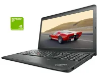 Ноутбук Б-клас Lenovo ThinkPad E531/15.6" (1366x768) TN/Intel Core i3-3110M (2(4) ядра по 2.4 GHz) / 6 GB DDR3 / 128 GB SSD / nVidia GeForce GT 740M, 2 GB GDDR3, 64-bit / WebCam / Win 10 Pro / Батарея не тримає б/в