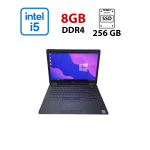 Ультрабук Б-клас Dell Latitude E5470 / 14" (1920x1080) IPS / Intel Core i5-6440HQ (4 ядра по 2.6 - 3.5 GHz) / 8 GB DDR4 / 240 GB SSD / Intel HD Graphics 530 / WebCam / Win 10 Pro б/в