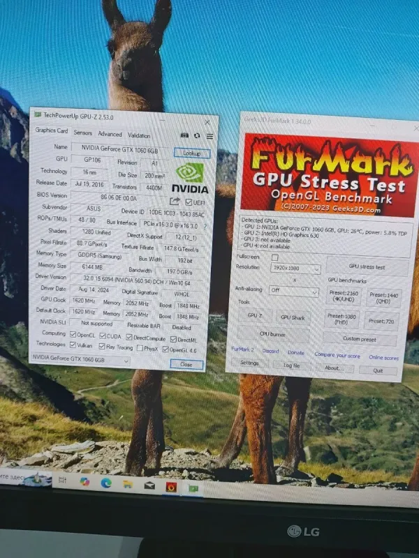 Комплект ПК: 1stPlayer D4-4R1-WH Tower / Intel Core i5-7400 (4 ядра по 3.0 - 3.5 GHz) / 16 GB DDR4 / 250 GB SSD M.2 + 1000 GB HDD / nVidia GeForce GTX 1060, 6 GB GDDR5, 192-bit + Монітор LG 24MB37PM-B / 24" (1920x1080) IPS б/в - зображення 9