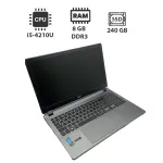 Ультрабук Acer Aspire V5 / 15.6'' (1366x768) TN / Intel Core i5-4210U (2 (4) ядра по 1.7 - 2.7 GHz) / 8 GB DDR3 / 240 GB SSD / Intel HD Graphics 4400 / WebCam б/в
