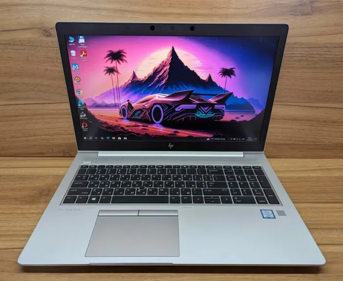 Ультрабук HP EliteBook 850 G6 / 15.6" (1920x1080) IPS / Intel Core i5-8365U (4 (8) ядра по 1.6 - 4.1 GHz) / 16 GB DDR4 / 480 GB SSD / Intel UHD Graphics / TouchID / WebCam / Windows 10 б/в - зображення 2