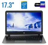 Ноутбук Б-клас HP Pavilion 17-g148dx / 17.3" (1600x900) TN / Intel Core i3-5020U (2 (4) ядра по 2.2 GHz) / 8 GB DDR3 / 128 GB SSD / Intel HD Graphics 5500 / WebCam / HDMI б/в