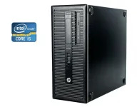 ПК Б-клас HP ProDesk 600 G1 Tower / Intel Core i5-4460 (4 ядра по 3.2 - 3.4 GHz) / 16 GB DDR3 / 120 GB SSD + 500 GB HDD / Intel HD Graphics 4600 / DVD-RW б/в