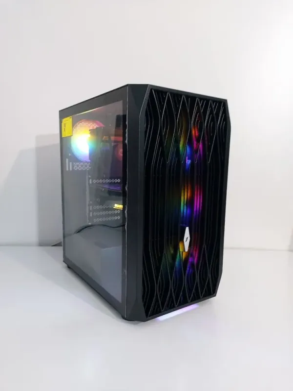 Ігровий ПК 1stPlayer Ariya AY7 Tower / AMD Ryzen 5 3600 (6 (12) ядер по 3.6 - 4.2 GHz) / 16 GB DDR4 / 480 GB SSD + 512 GB SSD M.2 / nVidia GeForce RTX 3060 Ti, 8 GB GDDR6, 256-bit / 500W б/в - зображення 3