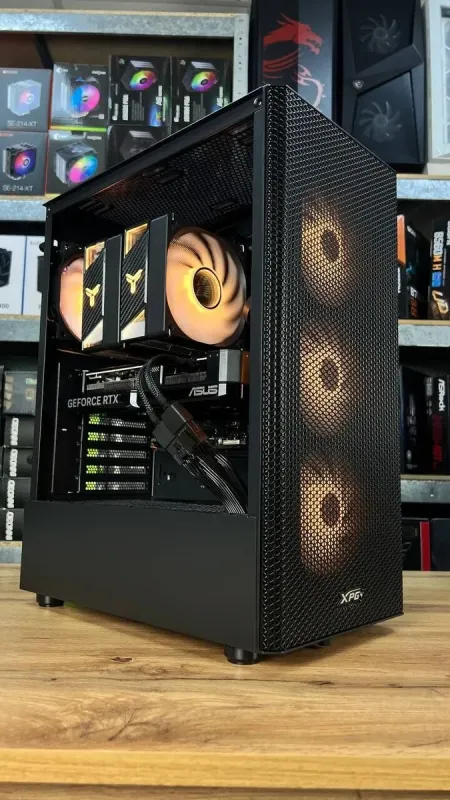 Збірка під замовлення:  комп'ютер A-Data XPG Valor Mesh C Black Tower / Intel Core i5-13400F (10 (16) ядер по 1.8 - 4.6 GHz) / 32 GB DDR4 / 2000 GB SSD M.2 / nVidia GeForce RTX 4070 Super, 12 GB GDDR6X, 192-bit / 750W - зображення 2