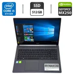 Ноутбук Acer Aspire A515-54G-54QQ / 15.6" (1920x1080) TN / Intel Core i5-8265U (4 (8) ядра по 1.6 - 3.9 GHz) / 12 GB DDR4 / 512 GB SSD / nVidia GeForce MX250, 2 GB GDDR5, 64-bit / WebCam / Windows 10 Pro б/в