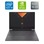 Ігровий ноутбук HP Victus 15-fa1058ng / 15,6" (1920x1080) IPS / Intel Core i5-12500H (12 (16) ядер по 3,3 - 4,5 ГГц) / 16 ГБ DDR4 / 512 ГБ SSD / nVidia GeForce RTX 4060, 8 ГБ GDDR6, 192-біт / Веб-камера / HDMI б/в