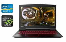 Ігровий ноутбук Lenovo Legion Y520-14IKBN / 15.6" (1920x1080) IPS / Intel Core i7-7700HQ (4 (8) ядра по 2.8 - 3.8 GHz) / 16 GB DDR4 / 128 GB SSD + 1000 GB HDD / nVidia Geforce GTX 1050 Ti, 4 GB GDDR5, 128-bit / WebCam / HDMI б/в