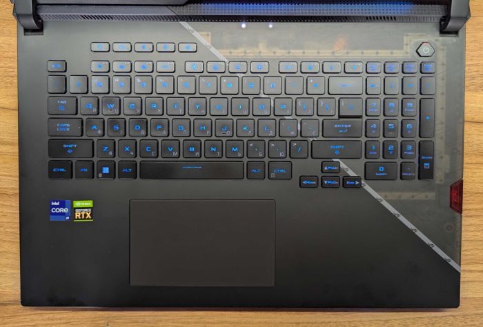 Ігровий ноутбук Asus ROG Strix Scar G733Z / 17.3" (2560x1440) IPS / Intel Core i9-12900H (14 (20) ядер по 3.8 - 5.0 GHz) / 32 GB DDR5 / 1000 GB SSD / nVidia GeForce RTX 3080, 8 GB GDDR6, 256-bit / HDMI / Windows 11 б/в - зображення 3