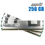 Комплект: Серверна оперативна пам'ять Samsung / 256 GB (8x 32 GB) / 4Rx4 PC3-10600R / DDR3 ECC / 1333 MHz б/в