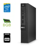 Неттоп Dell OptiPlex 9020M USFF / Intel Core i5-4590T (4 ядра по 2.0 - 3.0 GHz) / 8 GB DDR3 / 250 GB SSD / Intel HD Graphics 4600 / DisplayPort / Wi-Fi б/в