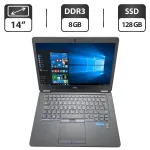 Ультрабук Dell Latitude E7450 / 14" (1366x768) TN / Intel Core i3-5010U (2 (4) ядра по 2.1 GHz) / 8 GB DDR3 / 128 GB SSD / Intel HD Graphics 5500 / WebCam б/в