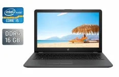 Ноутбук HP 250 G6 / 15.6" (1366x768) TN / Intel Core i5-7200U (2 (4) ядра по 2.5 - 3.1 GHz) / 16 GB DDR4 / 256 GB SSD / Intel HD Graphics 620 / HDMI / WebCam б/в