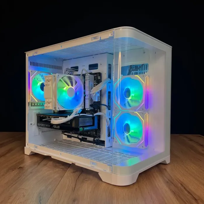 Збірка на замовлення: ігровий ПК GameMax Hype-M White Tower / AMD Ryzen 5 7500F (6 (12) ядер по 3,7 - 5,0 ГГц) / 32 ГБ DDR5 / 1000 ГБ SSD M.2 / nVidia GeForce RTX 5060, 8 ГБ GDDR7, 128-bit / 650 Вт - зображення 3