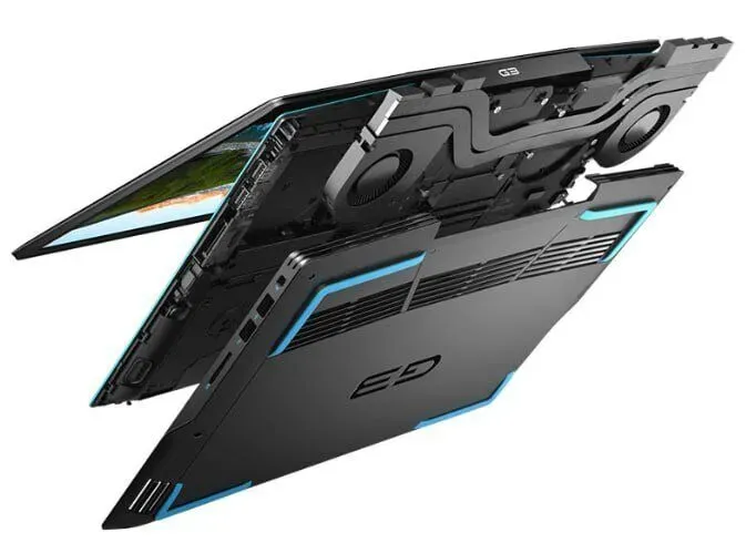 Ігровий ноутбук Dell G3 3590 / 15.6" (1920x1080) IPS / Intel Core i5-10300H (4 (8) ядра по 2.5 - 4.5 GHz) / 16 GB DDR4 / 512 GB SSD / nVidia GeForce GTX 1650, 4 GB GDDR6, 192-bit / WebCam б/в - зображення 5