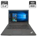 Ноутбук Б-клас Lenovo ThinkPad L450 / 14" (1366x768) TN / Intel Core i3-5005U (2 (4) ядра по 2.0 GHz) / 8 GB DDR3 / 500 GB HDD / Intel HD Graphics 5500 / WebCam б/в