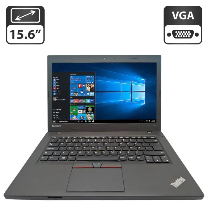 Ноутбук Б-клас Lenovo ThinkPad L450 / 14" (1366x768) TN / Intel Core i3-5005U (2 (4) ядра по 2.0 GHz) / 8 GB DDR3 / 500 GB HDD / Intel HD Graphics 5500 / WebCam б/в - зображення 1