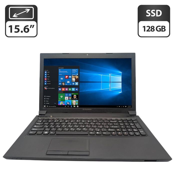 Ноутбук Lenovo B570e / 15.6" (1366x768) TN / Intel Core i3-2330M (2 (4) ядра по 2.2 GHz) / 8 GB DDR3 / 128 GB SSD / Intel HD Graphics 3000 / WebCam / DVD-ROM б/в - зображення 1