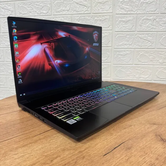 Ігровий ноутбук Б-клас MSI GF75 Thin 10UEK / 15.6" (1920x1080) IPS / Intel Core i7-10750H (6 (12) ядер по 2.6 - 5.0 GHz) / 16 GB DDR4 / 500 GB SSD / nVidia GeForce RTX 3060, 6 GB GDDR6, 192-bit / WebCam б/в - зображення 4