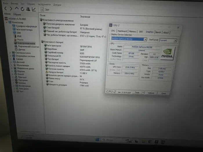 Ультрабук Lenovo ThinkPad T590 / 15.6" (1920x1080) IPS / Intel Core i5-8365U (4 (8) ядра по 1.6 - 4.1 GHz) / 16 GB DDR4 / 256 GB SSD / nVidia GeForce MX250, 2 GB GDDR5, 64-bit / WebCam / Win 11 Pro б/в - зображення 9