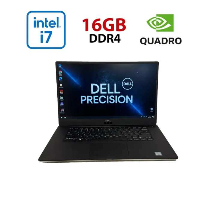 Мобільна робоча станція Б-класу Dell Precision 5540 / 15,6" (1920x1080) IPS / Intel Core i7-9850H (6 (12) ядер по 2,6 - 4,6 ГГц) / 16 ГБ DDR4 / 512 ГБ SSD / nVidia Quadro T1000, 4 ГБ GDDR5, 128-біт / WebCam б/в - зображення 1