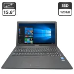 Ноутбук Asus F551C / 15.6" (1366x768) TN / Intel Celeron 1007U (2 ядра по 1.5 GHz) / 4 GB DDR3 / 120 GB SSD / Intel HD Graphics / WebCam / DVD-ROM б/в