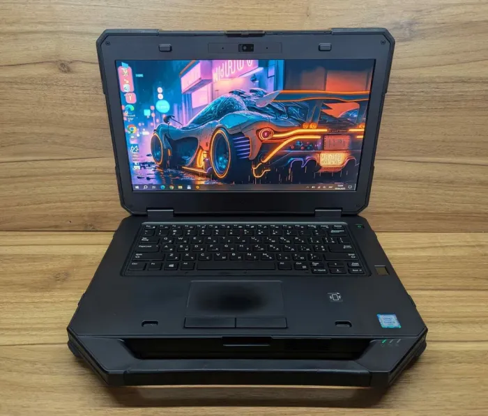 Захищений ноутбук Dell Rugged Latitude 5414 / 14" (1920x1080) IPS Touch / Intel Core i5-6300U (2 (4) ядра по 2.4 - 3.0 GHz) / 8 GB DDR4 / 240 GB SSD / Intel HD Graphics 520 / TouchID / WebCam / Windows 10 б/в - зображення 2