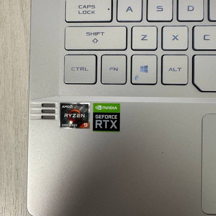 Ігровий ультрабук Asus ROG Zephyrus G14 GA401QM White / 14" (1920x1080) IPS / AMD Ryzen 9 5900HS (8 (16) ядер по 3,0 - 4,6 ГГц) / 16 ГБ DDR4 / 512 ГБ SSD / nVidia GeForce RTX 3060, 6 ГБ GDDR6, 192-біт б/в - зображення 4