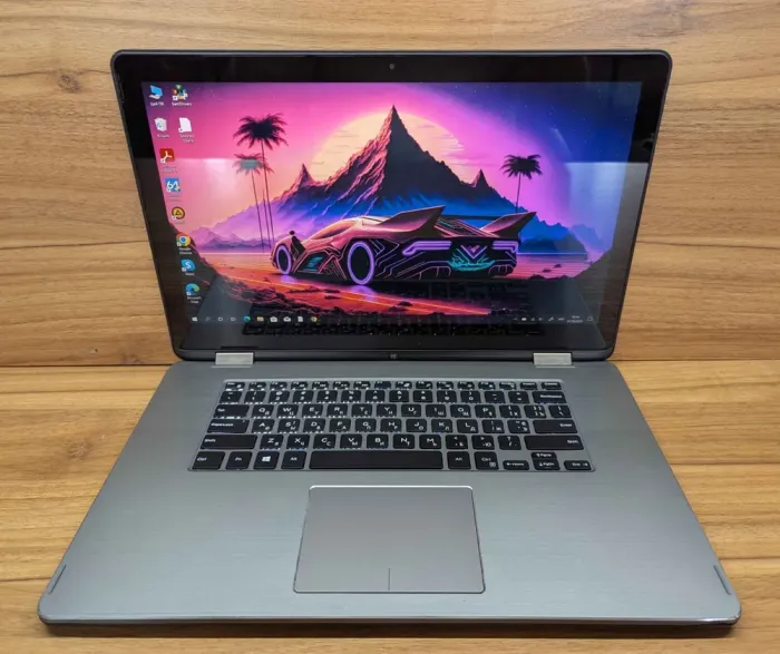 Ноутбук Dell Inspiron 15-7568 / 15.6" (1920x1080) IPS / Intel Core i5-6200U (2 (4) ядра по 2.3 - 2.8 GHz) / 8 GB DDR3 / 240 GB SSD / Intel HD Graphics 520 / WebCam / Windows 10 б/в - зображення 2